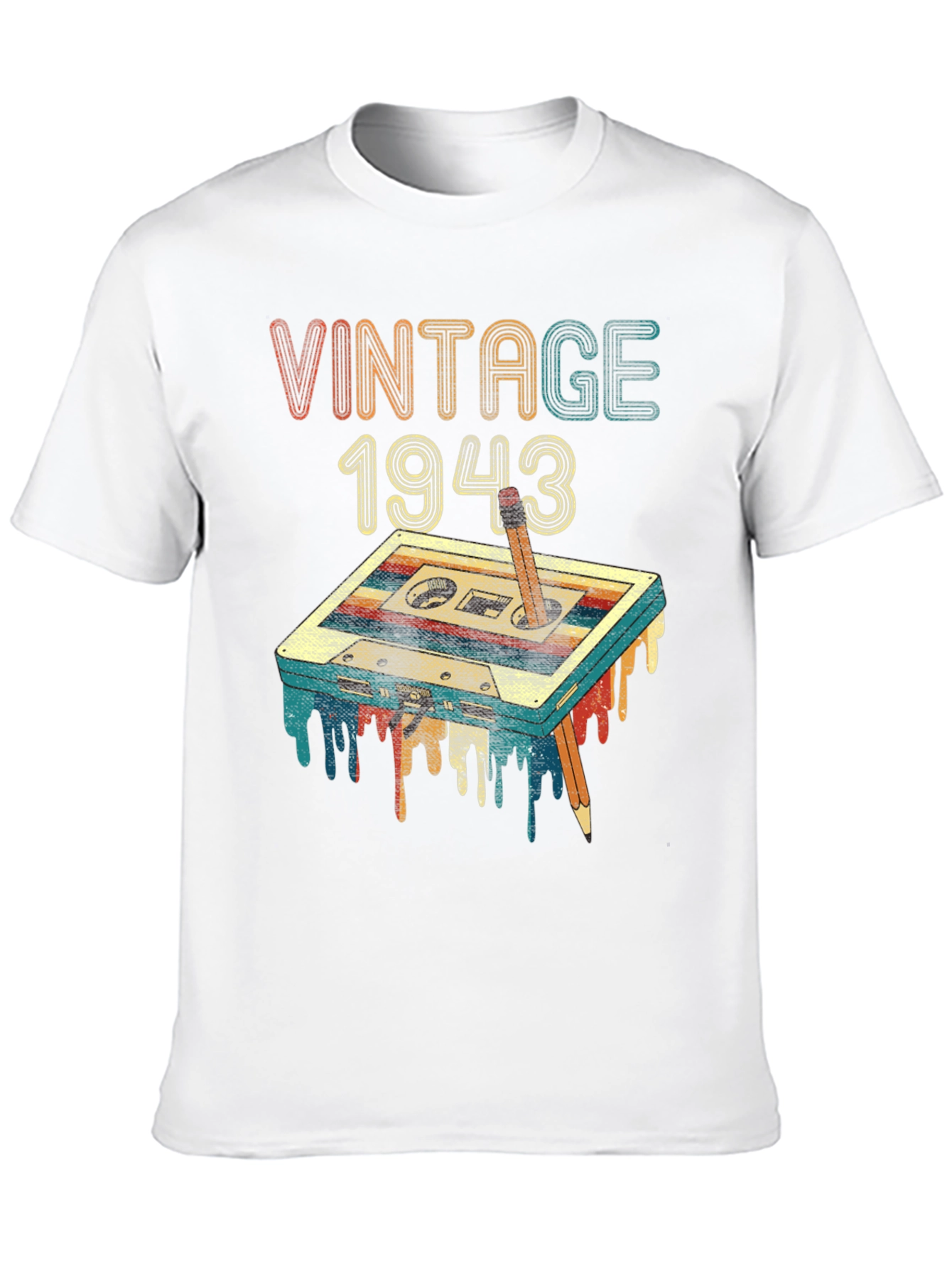 Vintage 1943 Cassette Tape Graphic Tee