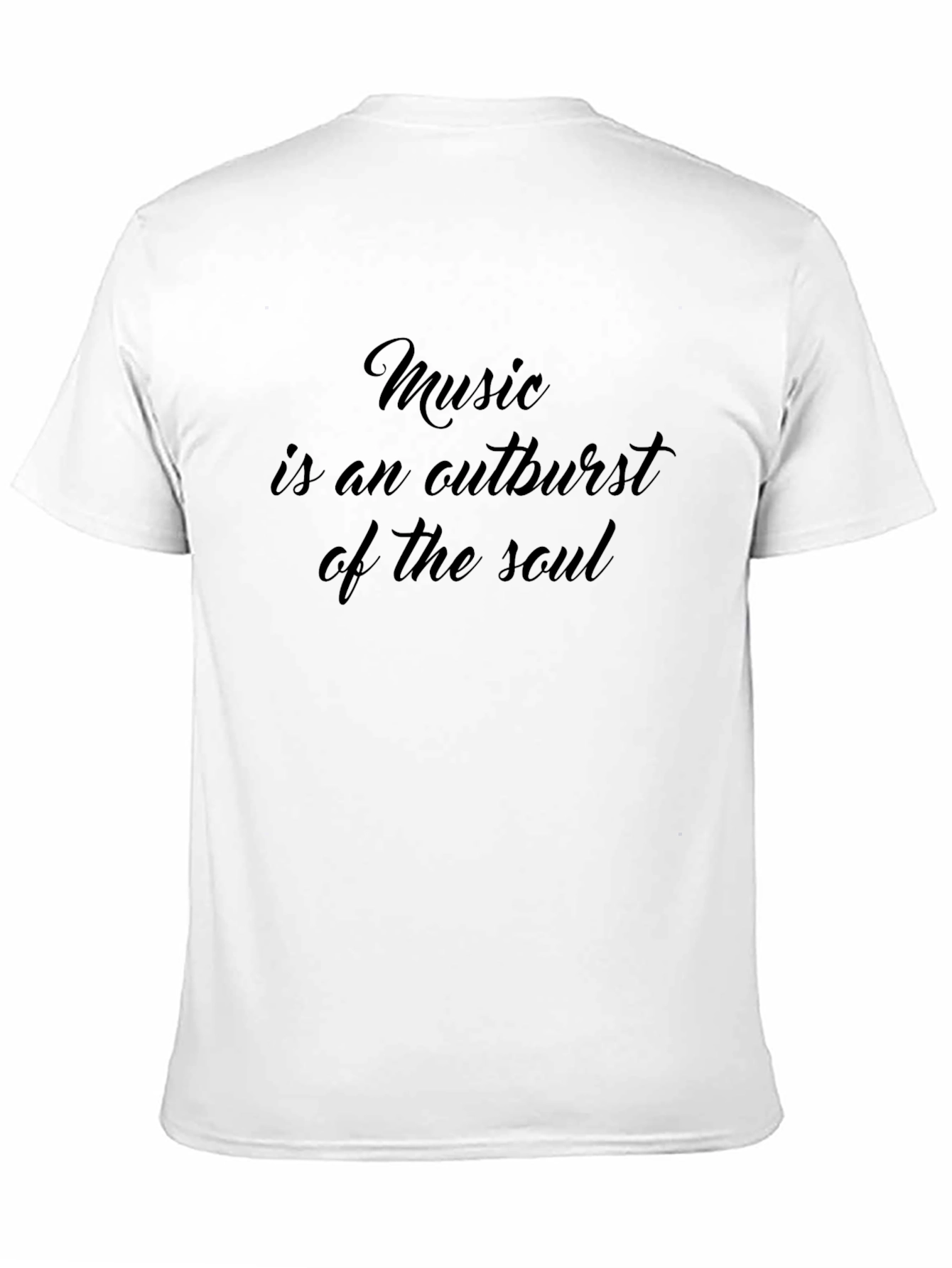 Music is an Outburst of the Soul Black T-Shirt