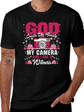 God Creates Beauty Camera Witness Graphic Tee