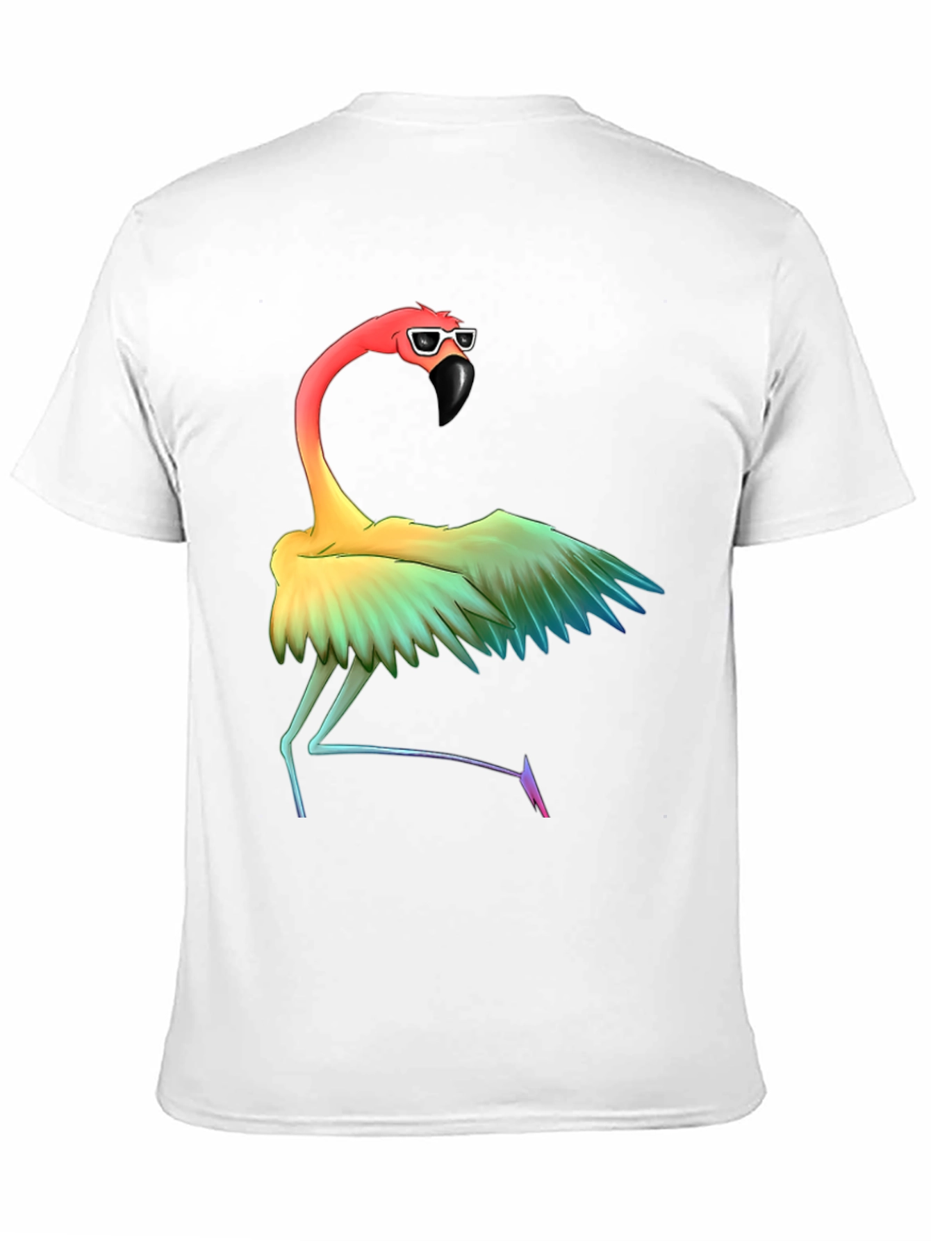 Rainbow Flamingo Graphic T-Shirt