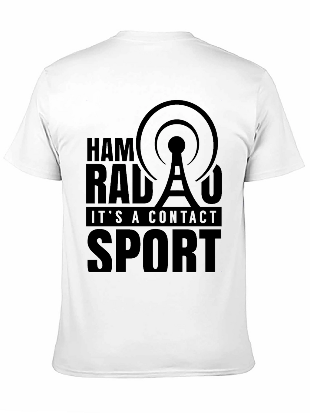 Ham Radio Contact Sport Black T-Shirt