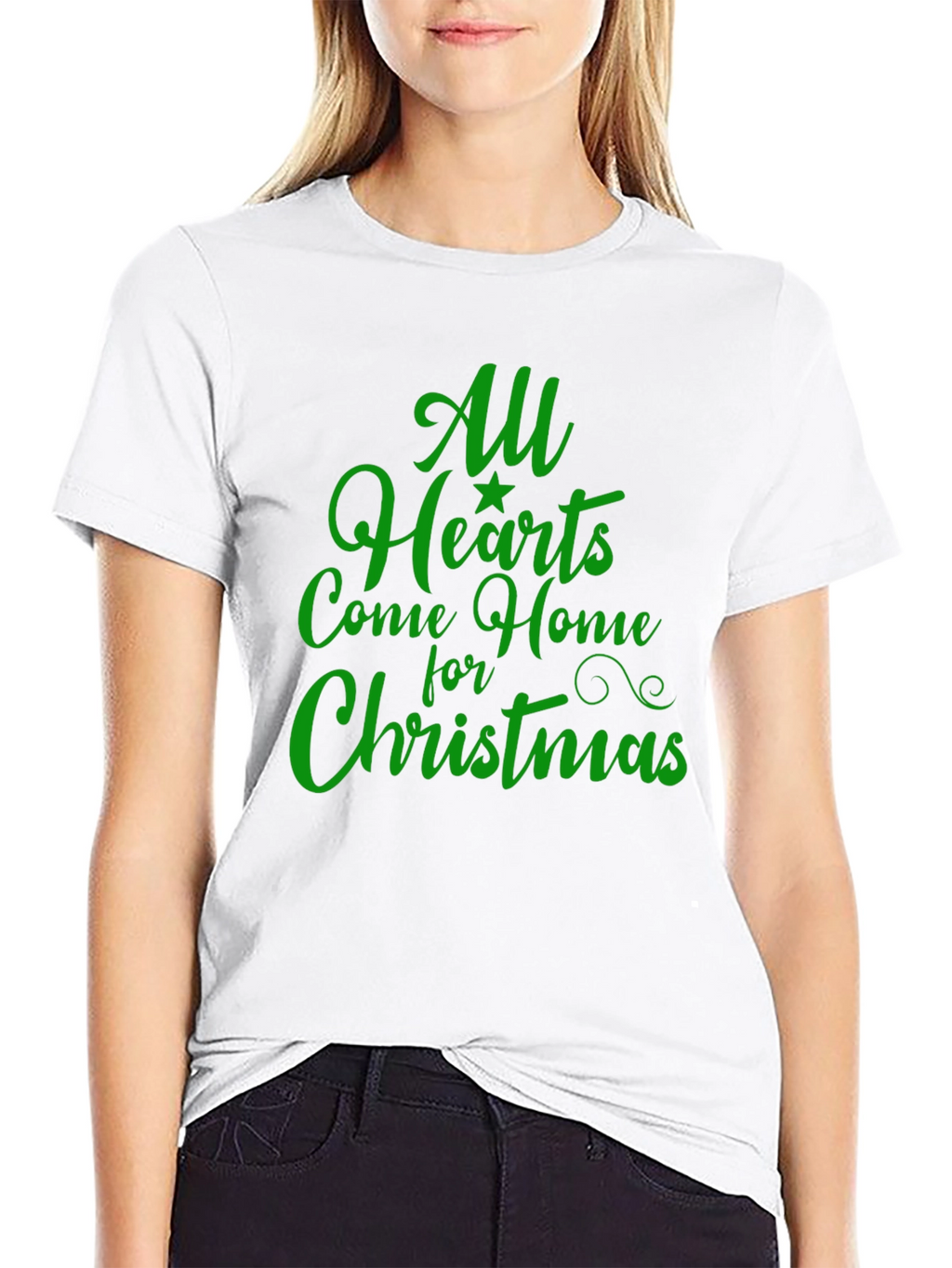 Christmas Graphic Tee - All Hearts Come Home