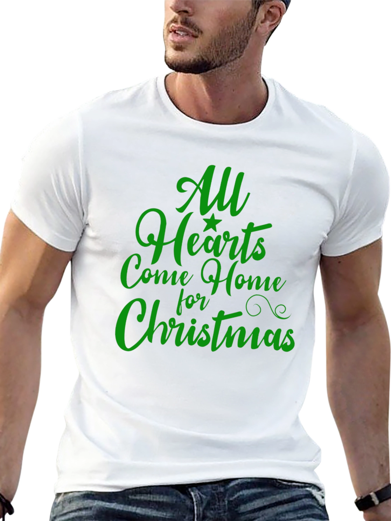 Christmas Graphic Tee - All Hearts Come Home