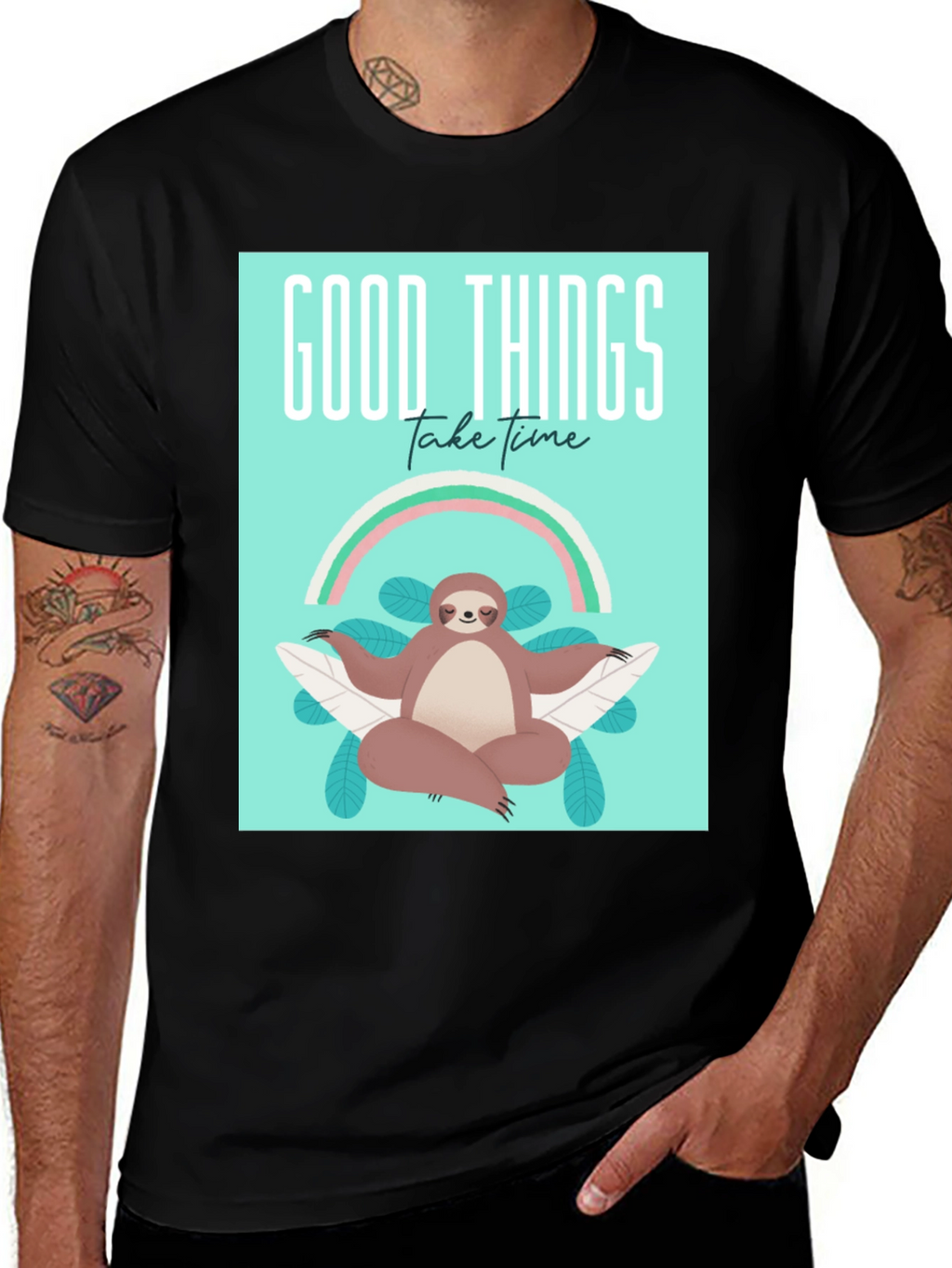 Good Things Take Time Sloth Tee