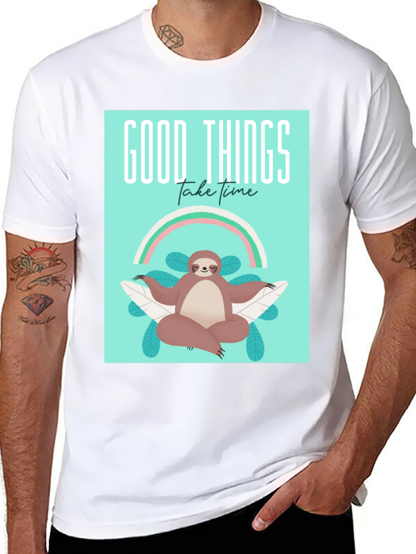 Good Things Take Time Sloth Tee