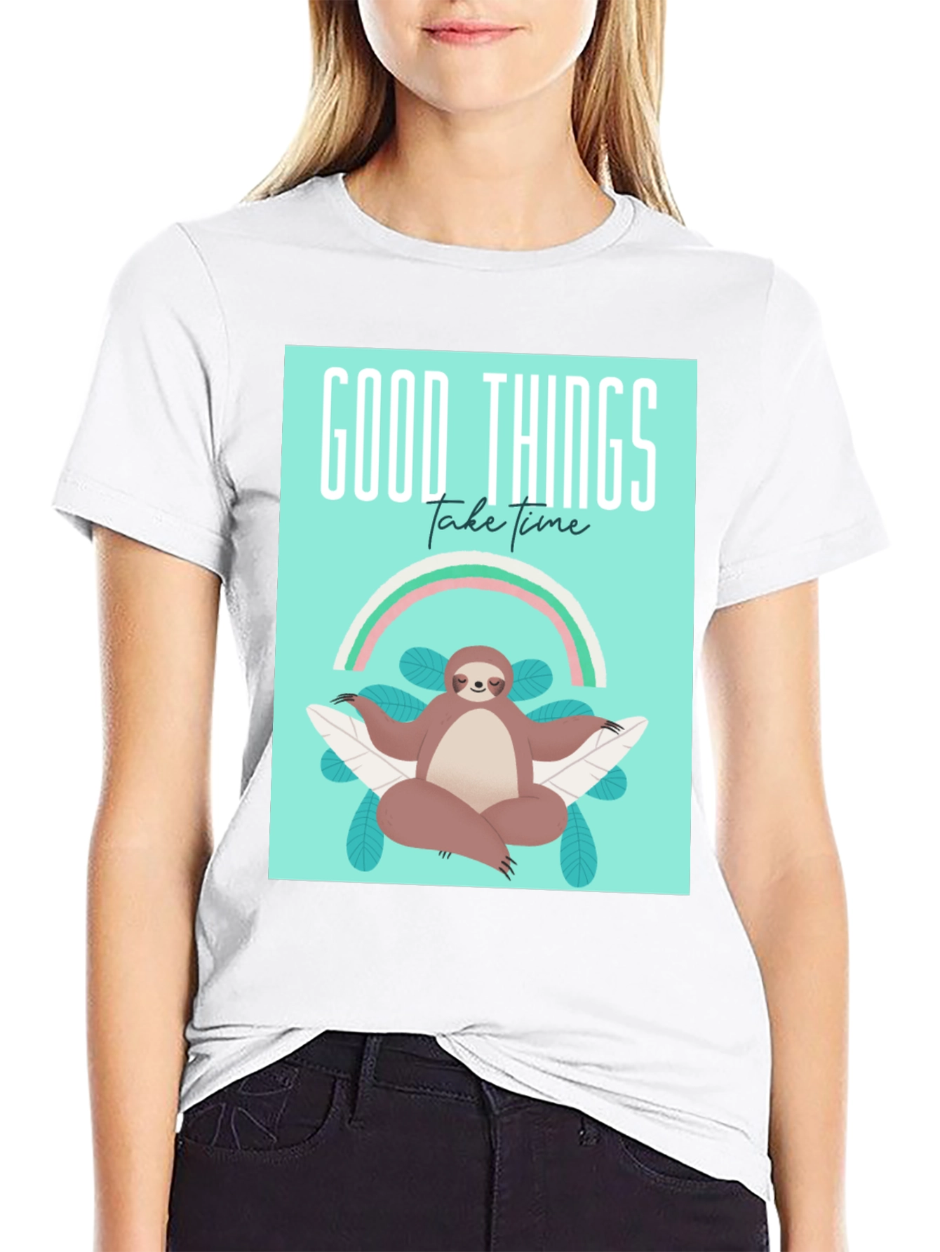 Good Things Take Time Sloth Tee