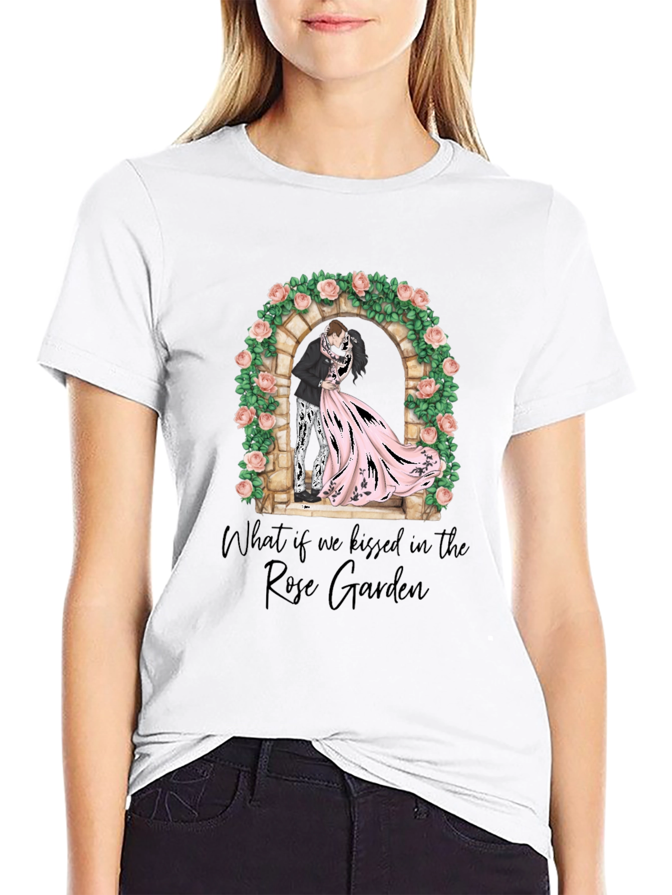 Rose Garden Kiss Graphic T-Shirt