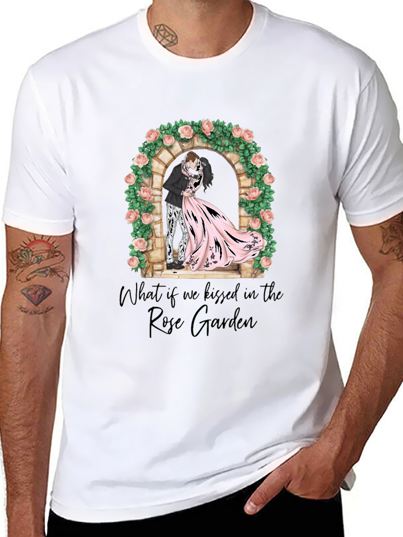 Rose Garden Kiss Graphic T-Shirt