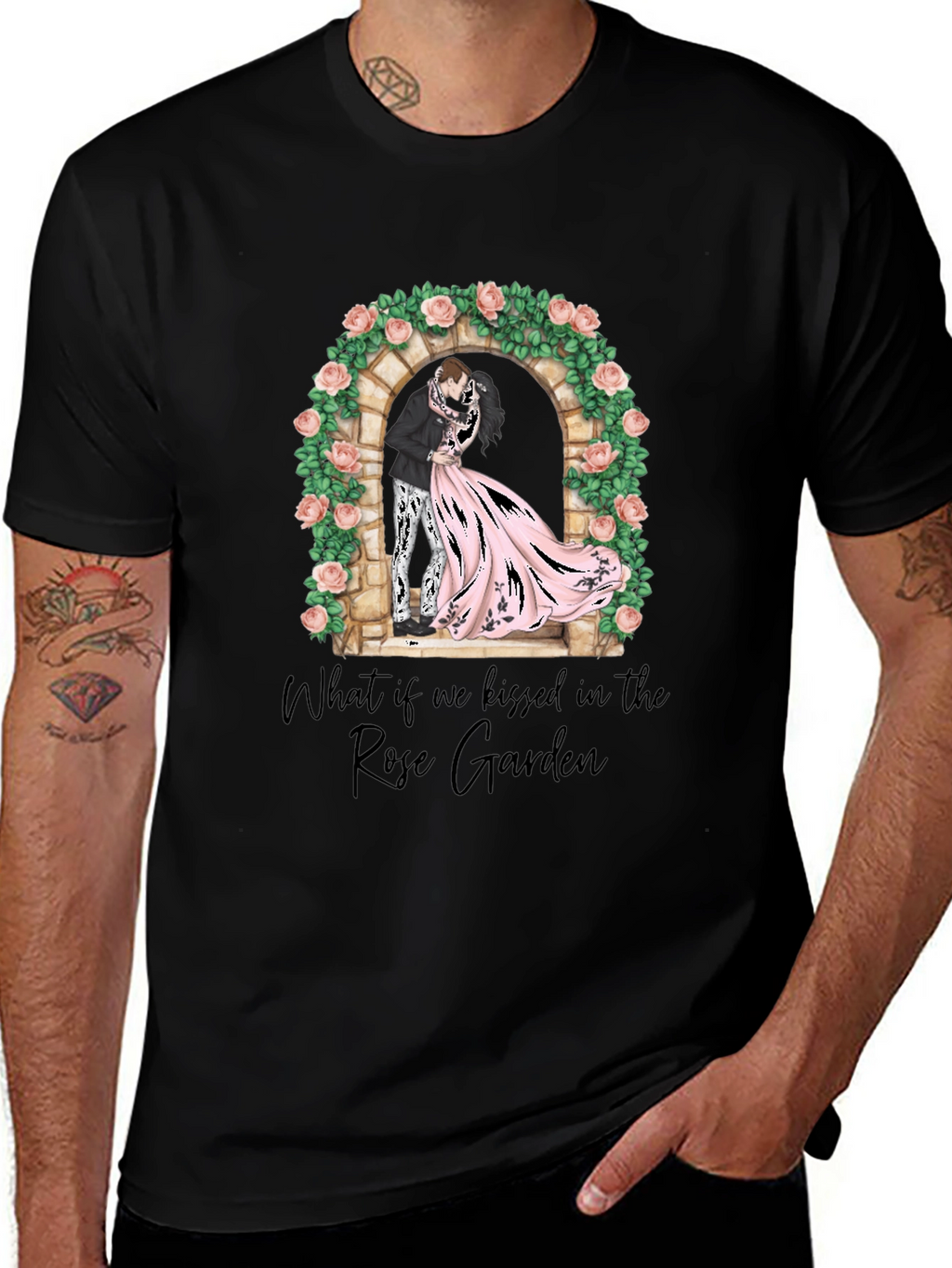 Rose Garden Kiss Graphic T-Shirt
