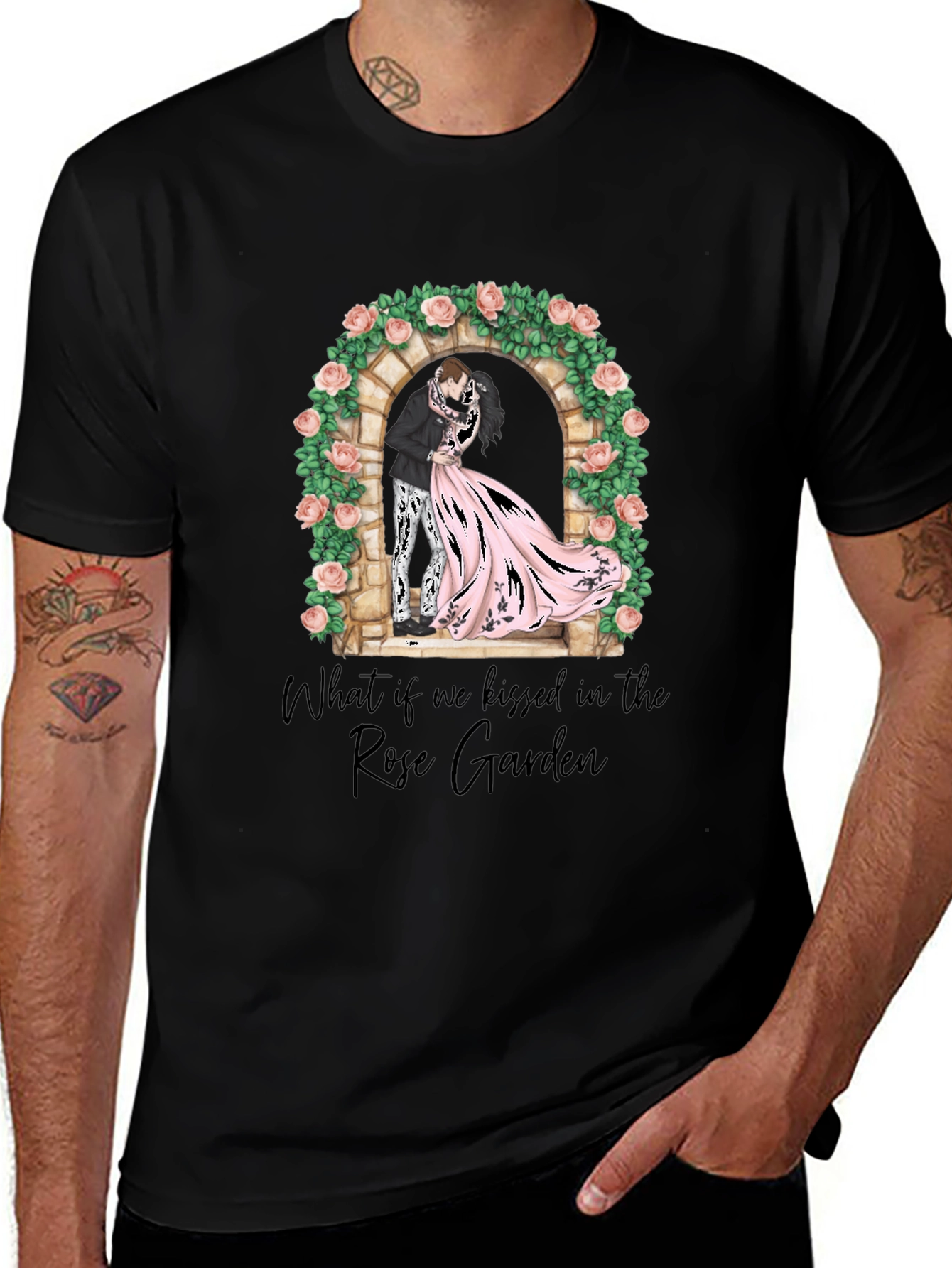 Rose Garden Kiss Graphic T-Shirt