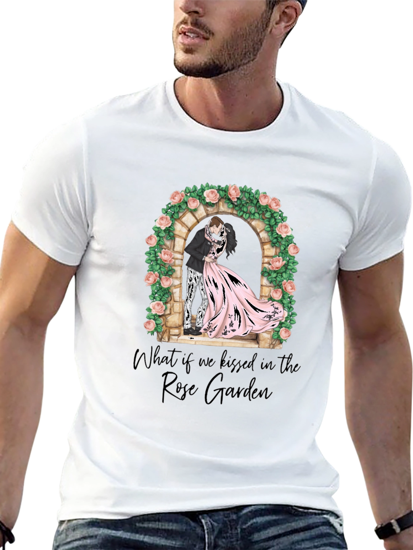 Rose Garden Kiss Graphic T-Shirt
