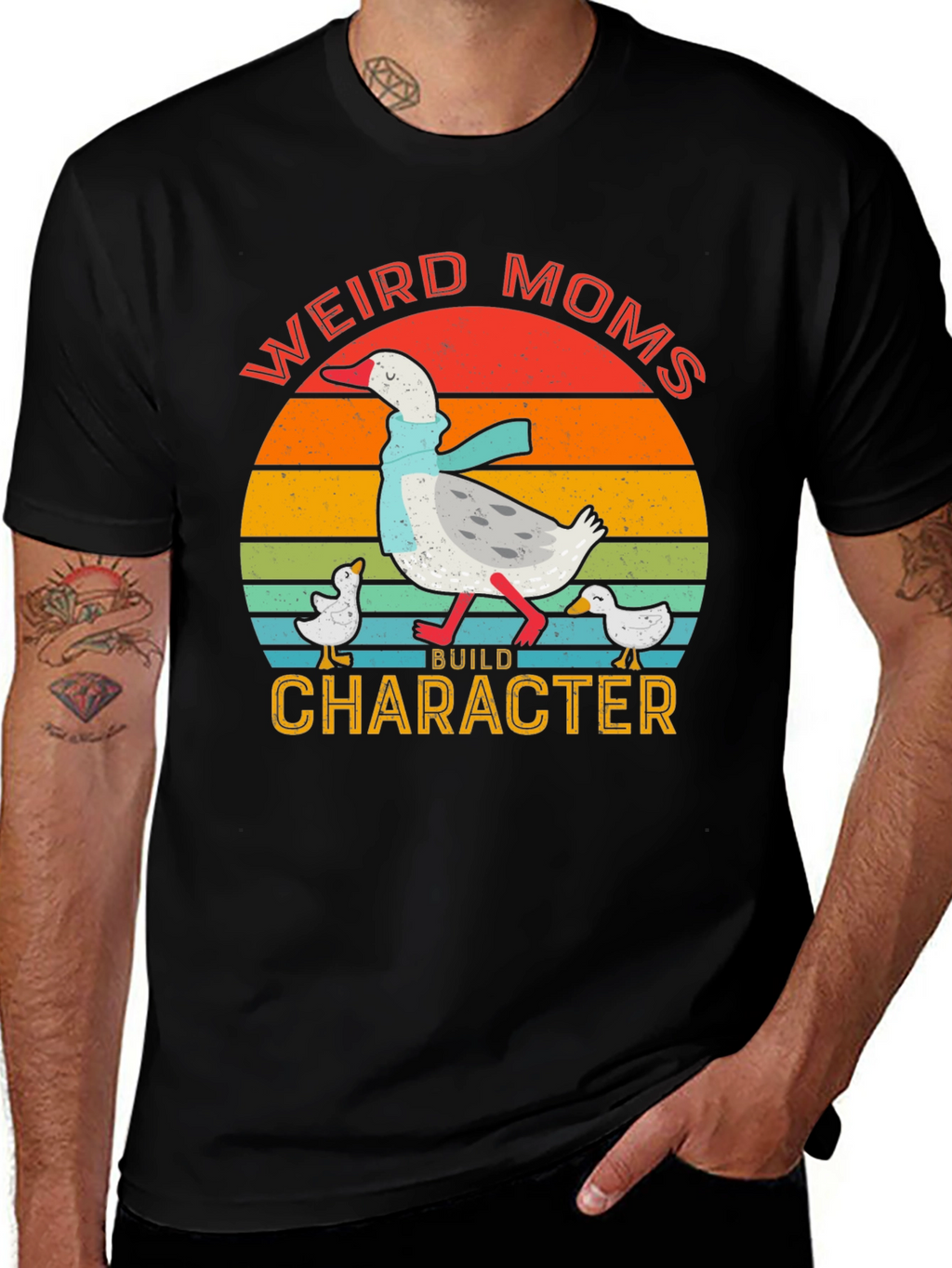Weird Moms Build Character Tee