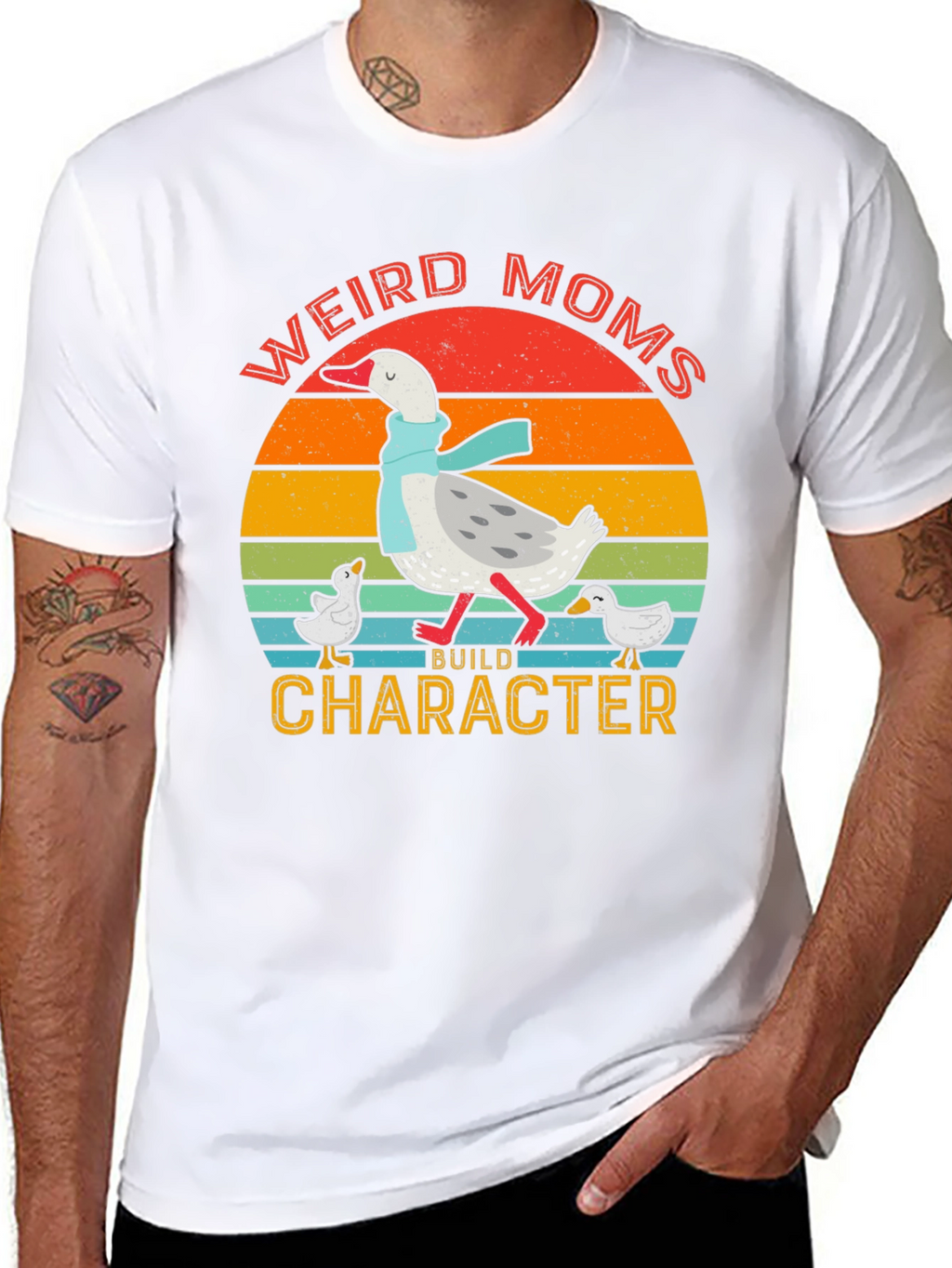 Weird Moms Build Character Tee