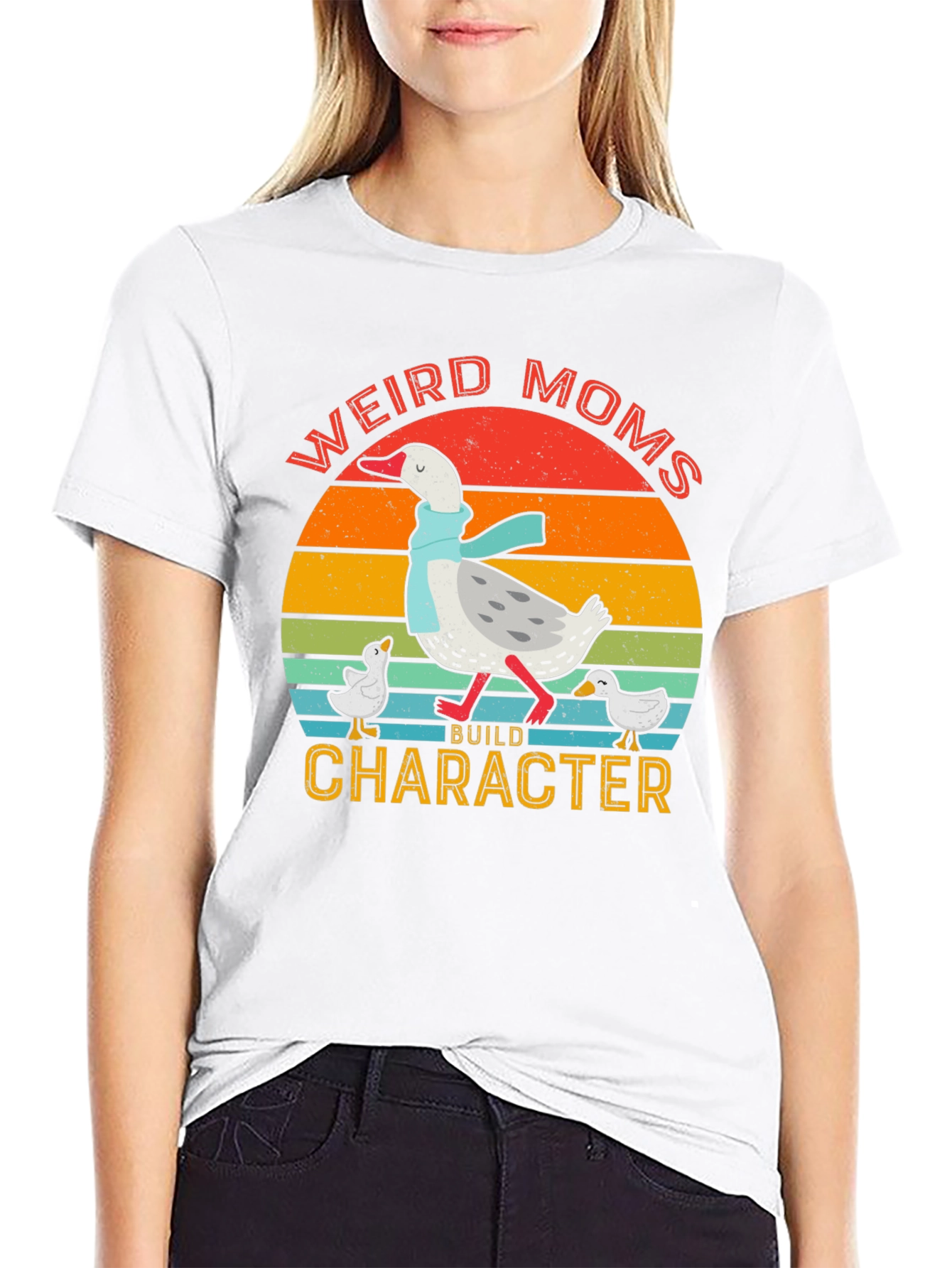 Weird Moms Build Character Tee