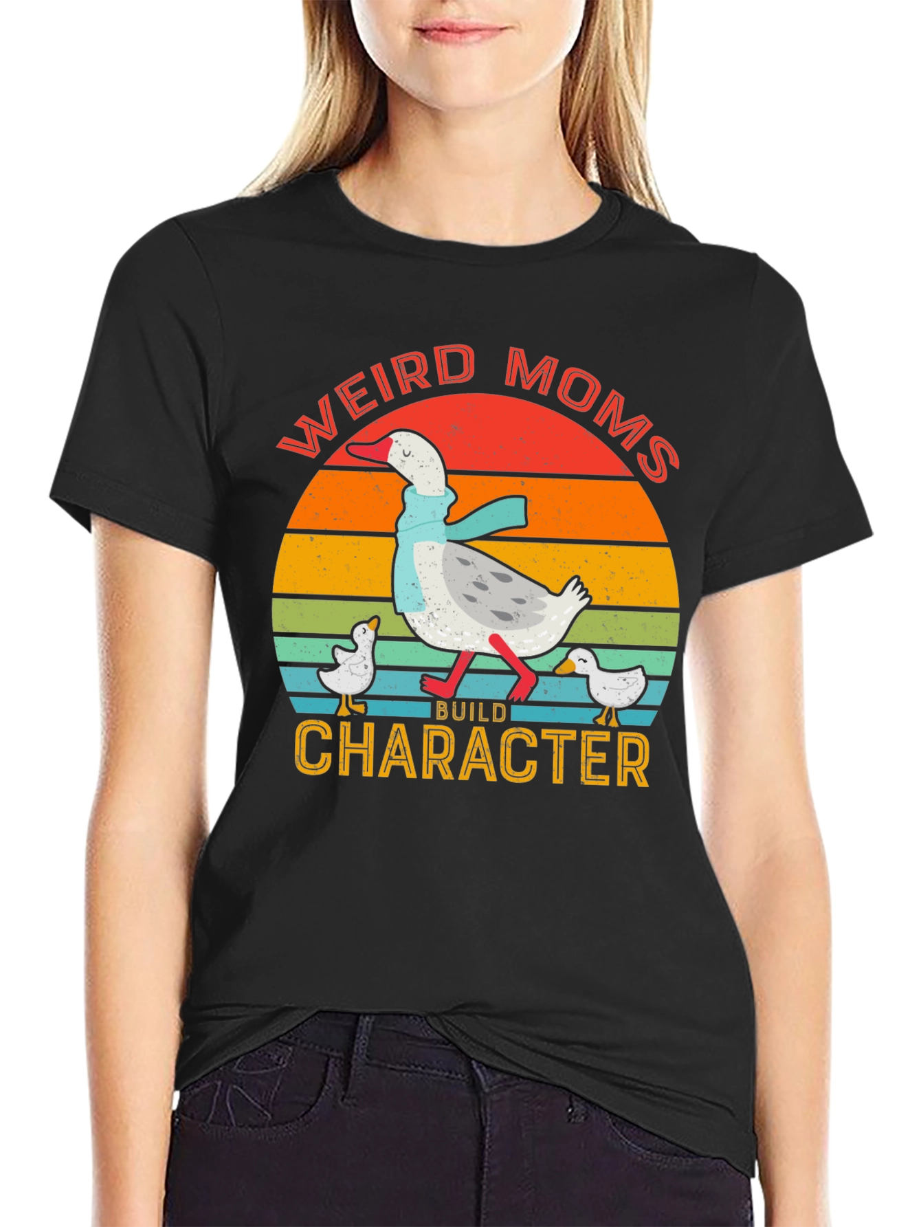 Weird Moms Build Character Tee