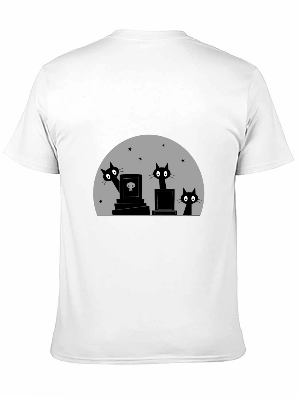 Halloween Cats on Graves T-Shirt