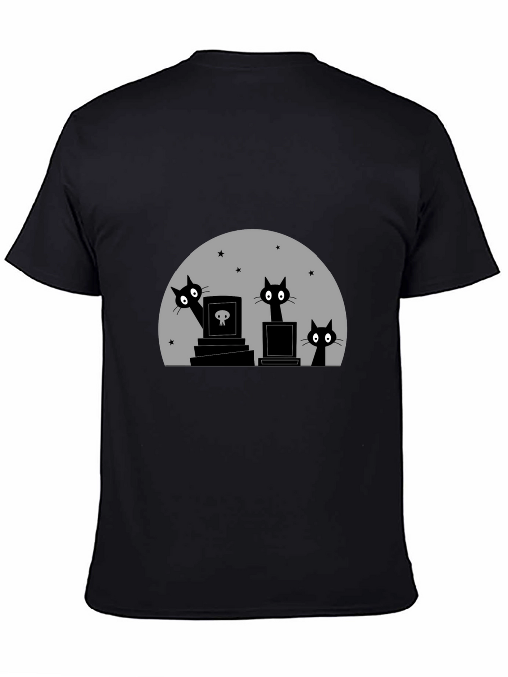 Halloween Cats on Graves T-Shirt