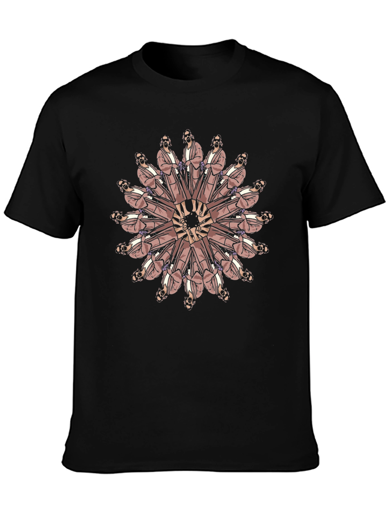 The Dude Mandala Black T-Shirt