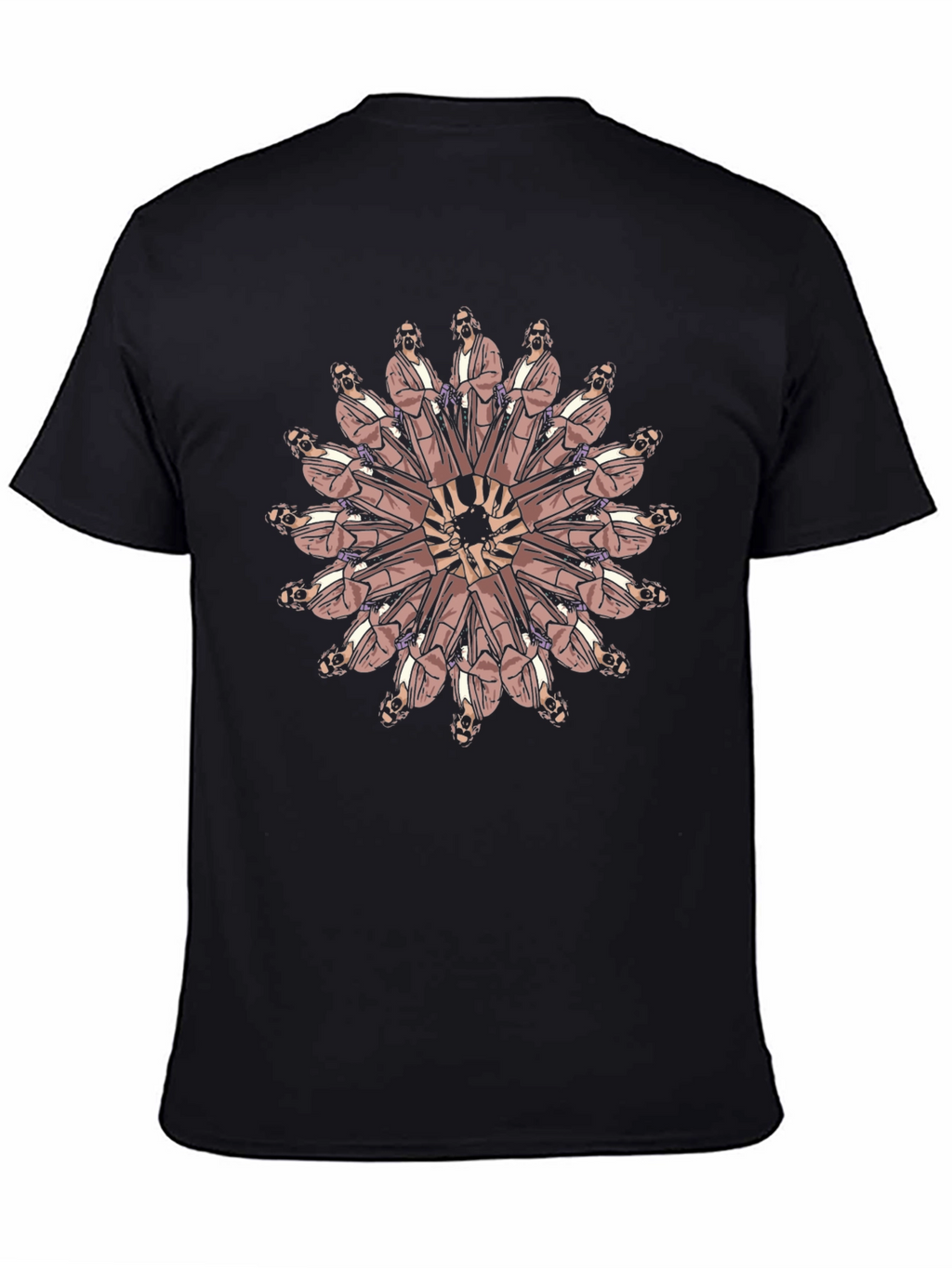 The Dude Mandala Black T-Shirt