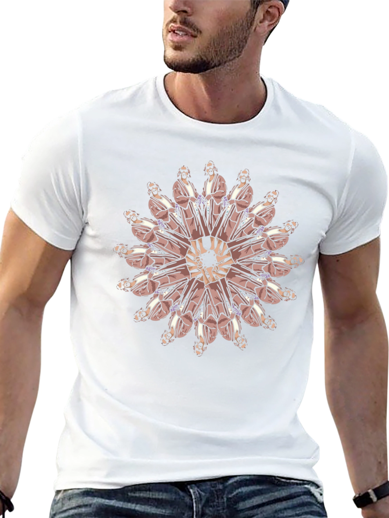 The Dude Mandala Black T-Shirt