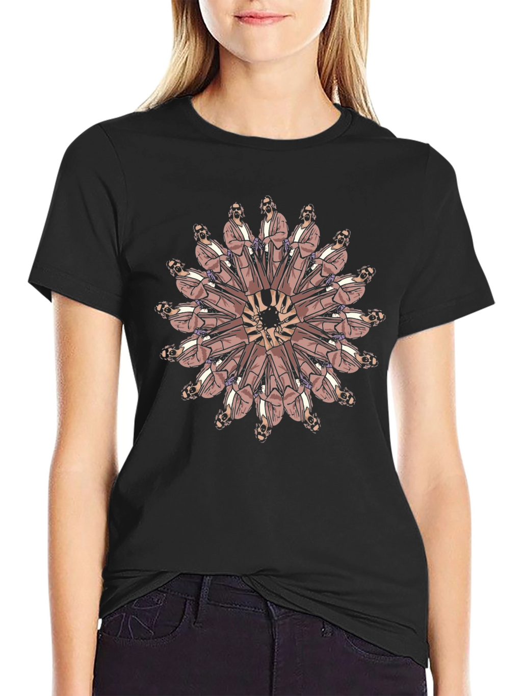 The Dude Mandala Black T-Shirt