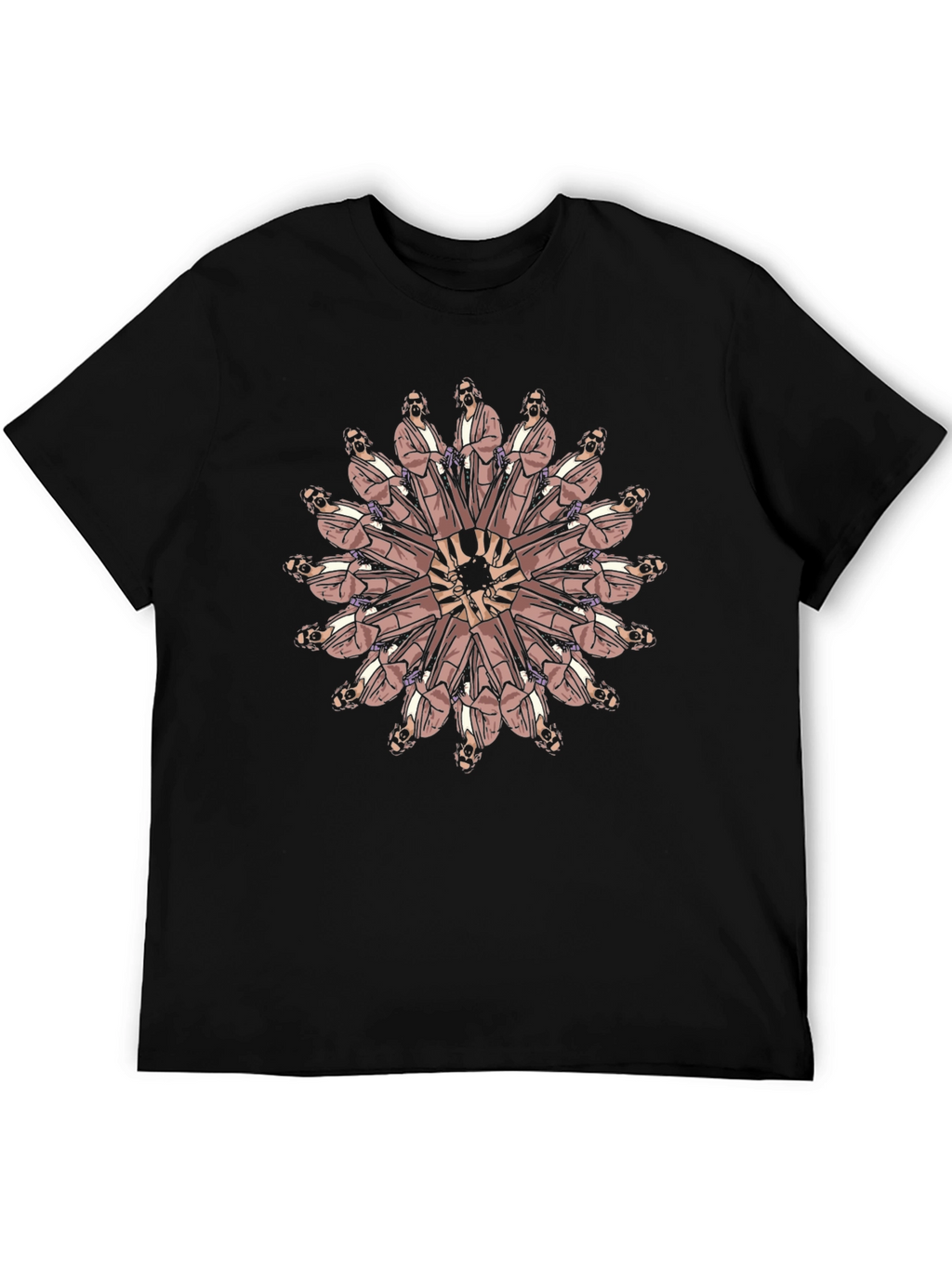 The Dude Mandala Black T-Shirt