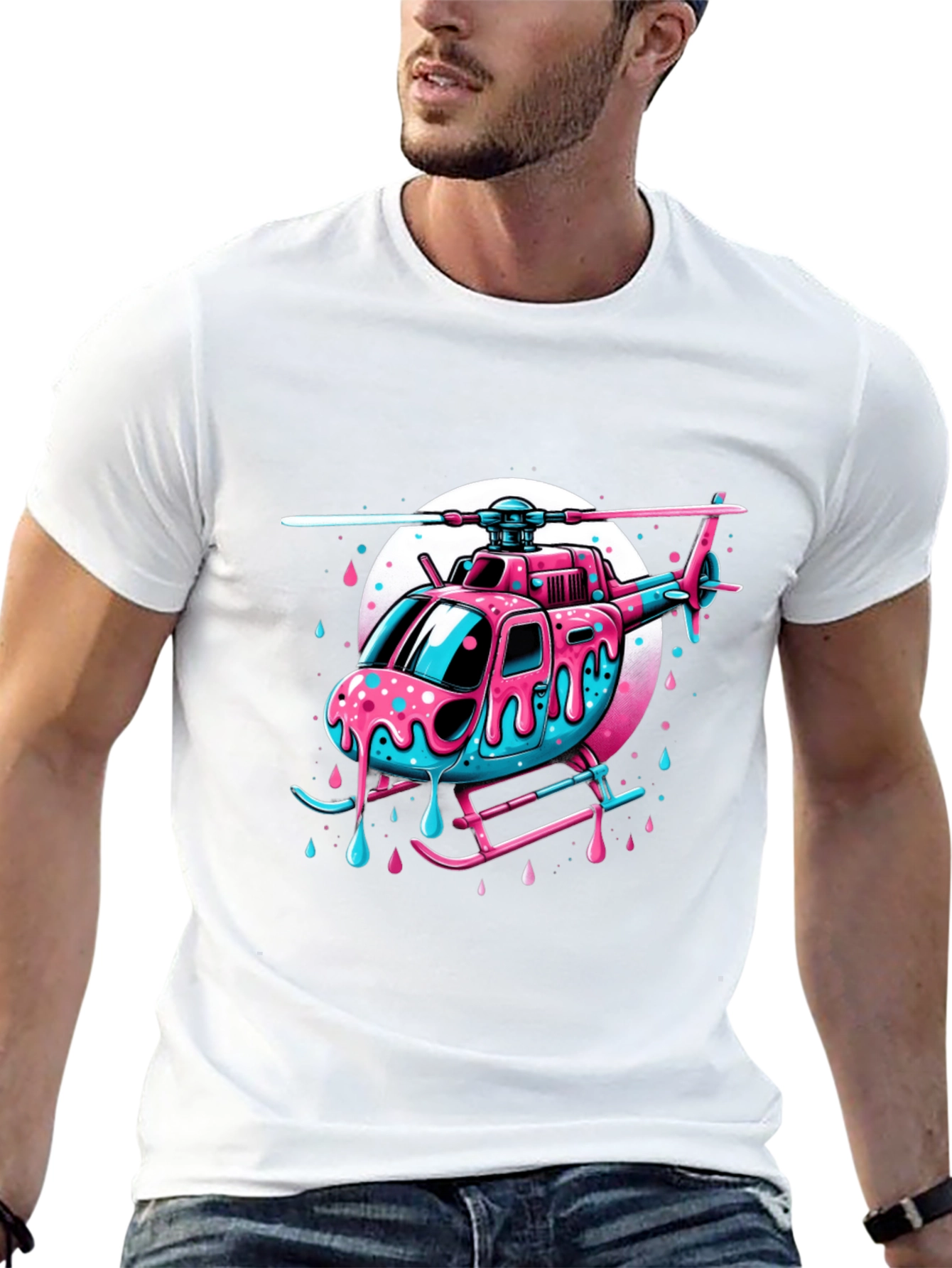 Fun Helicopter T-Shirt - Unique Design