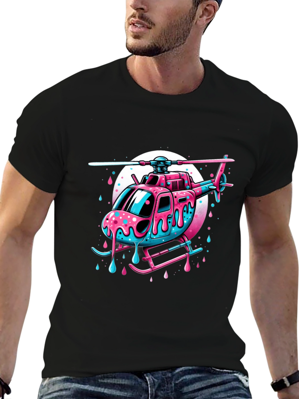 Fun Helicopter T-Shirt - Unique Design