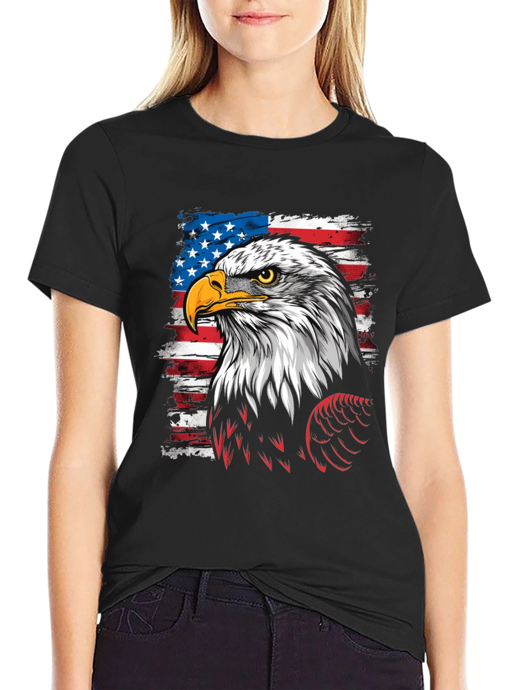 American Eagle Flag Graphic T-Shirt
