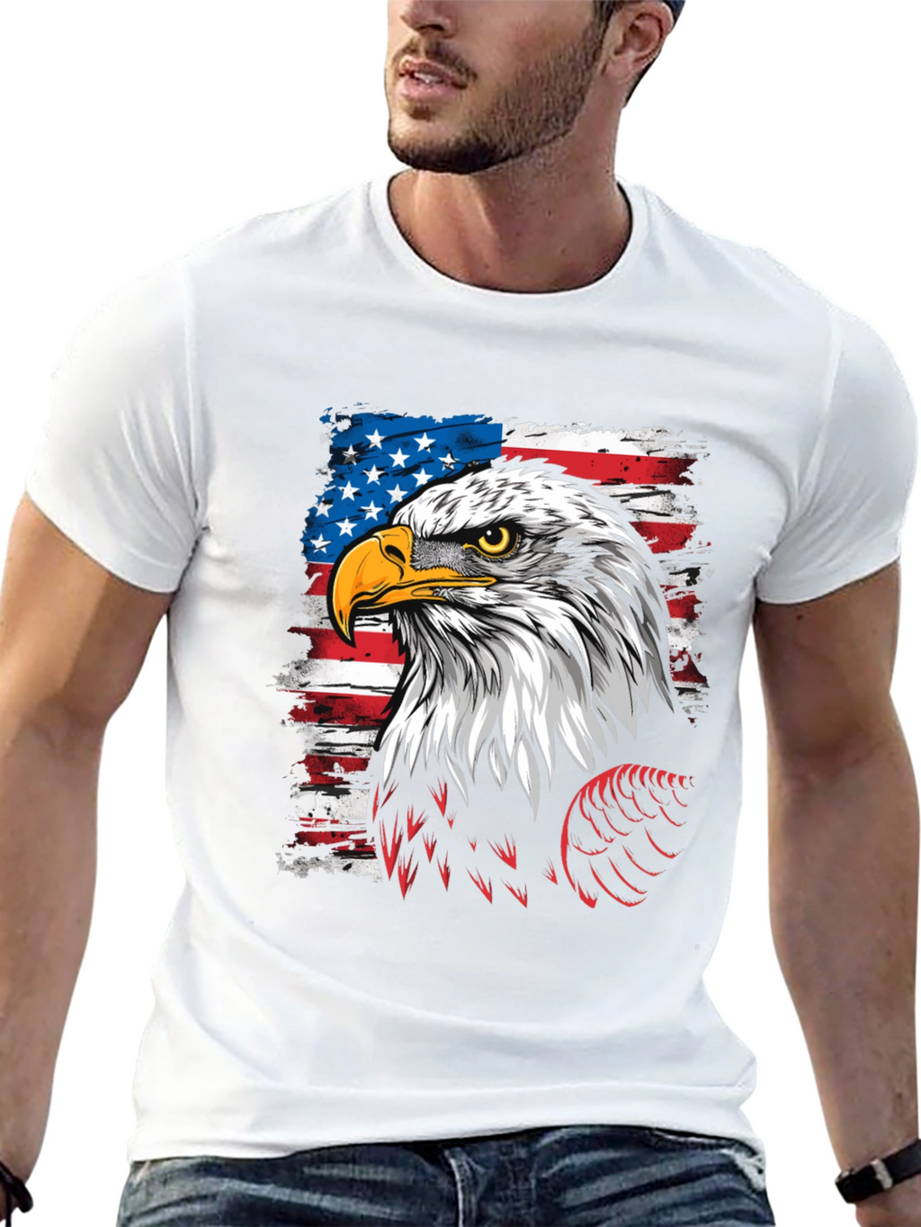 American Eagle Flag Graphic T-Shirt