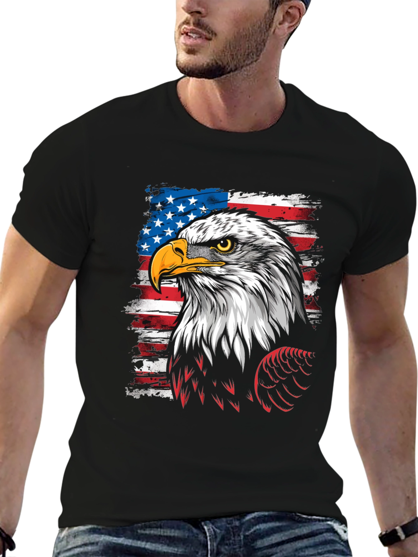 American Eagle Flag Graphic T-Shirt