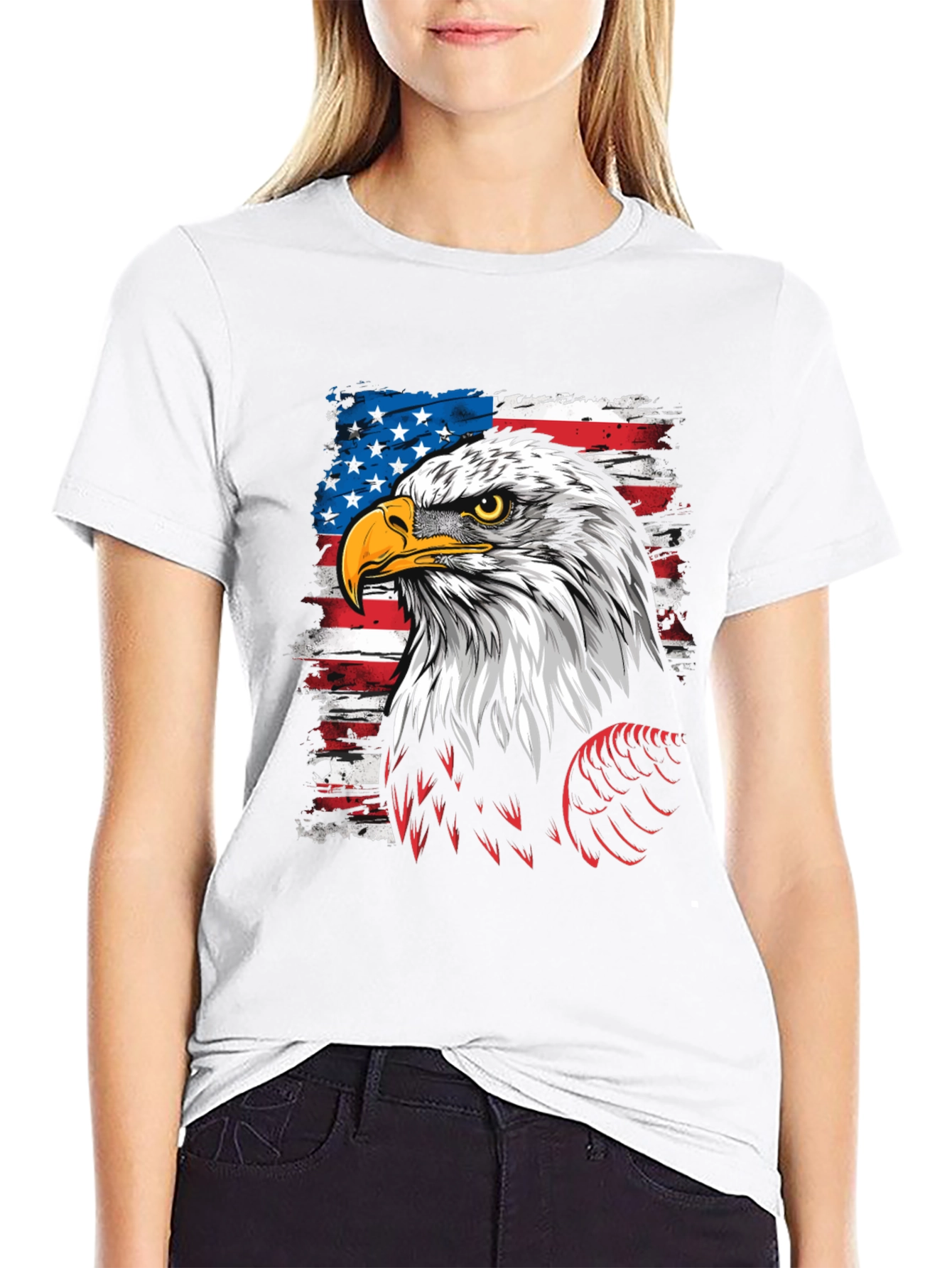 American Eagle Flag Graphic T-Shirt
