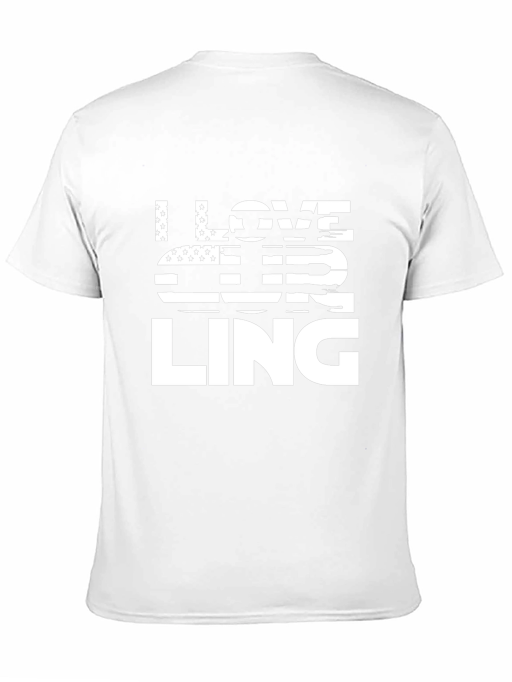 I Love Curling T-Shirt - USA Flag Patriotic Tee