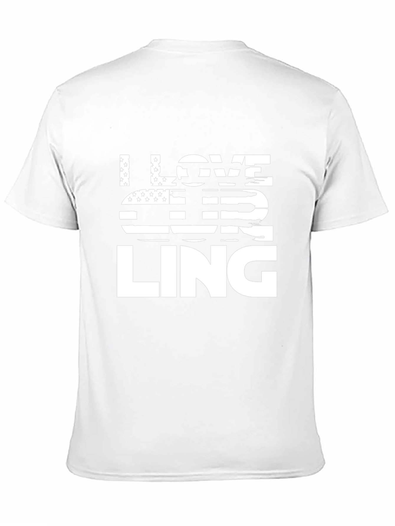 I Love Curling T-Shirt - USA Flag Patriotic Tee