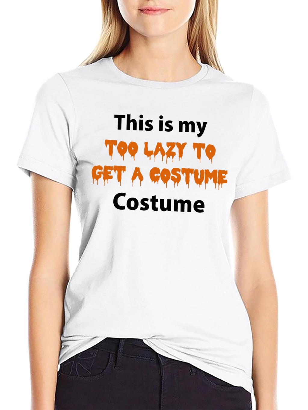 Too Lazy Costume T-Shirt - Halloween Humor