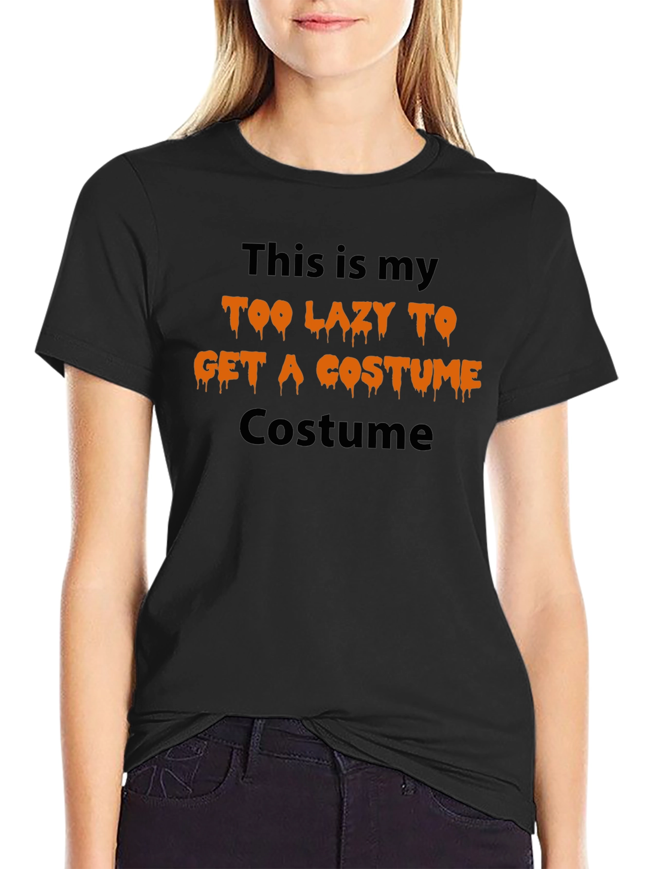 Too Lazy Costume T-Shirt - Halloween Humor