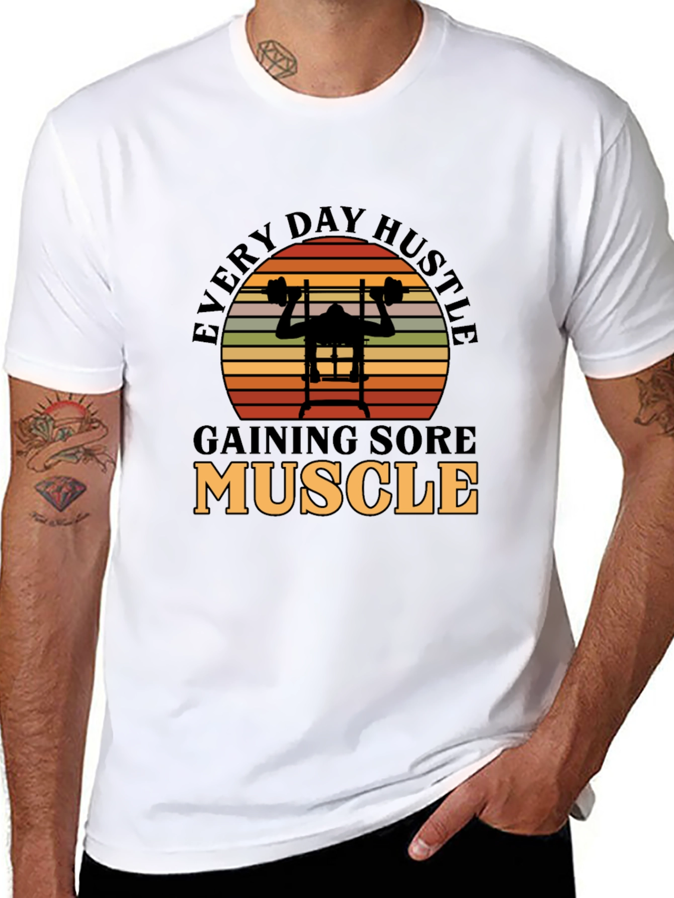 Every Day Hustle Muscle Gym T-Shirt