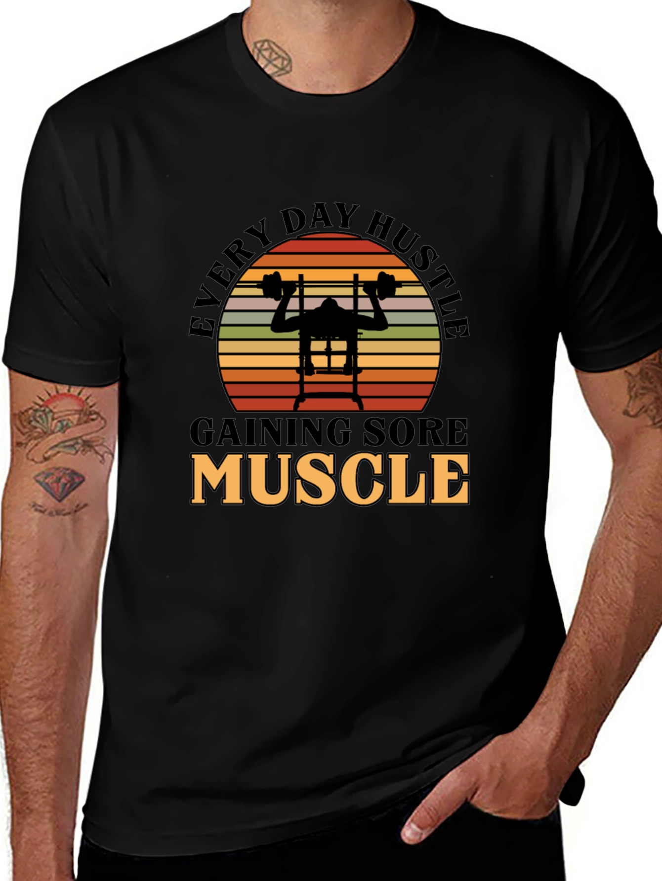 Every Day Hustle Muscle Gym T-Shirt