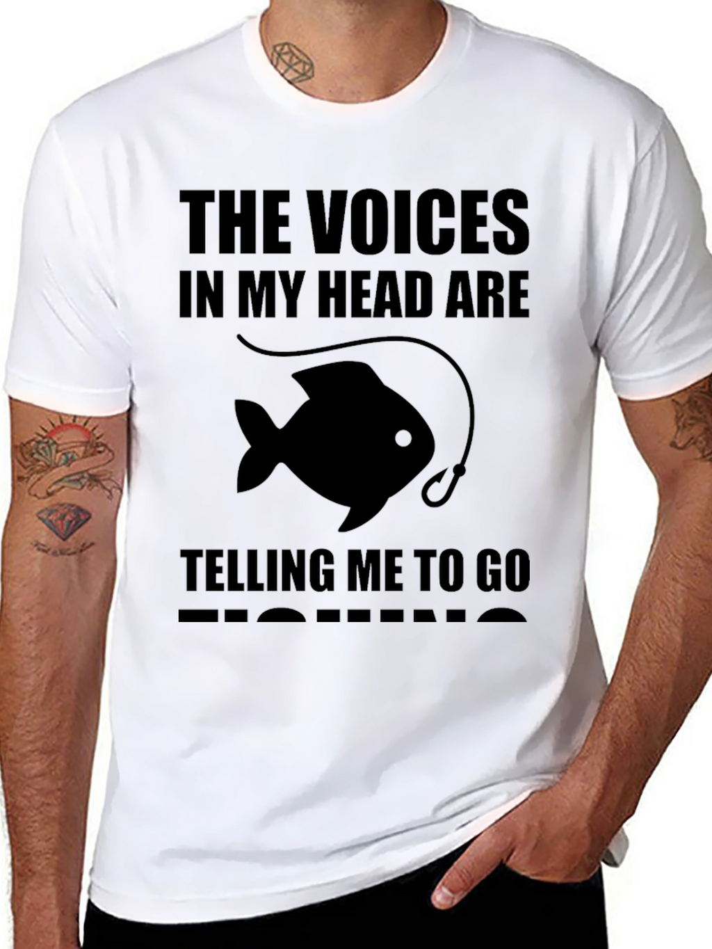 Voices in My Head Fishing T-Shirt