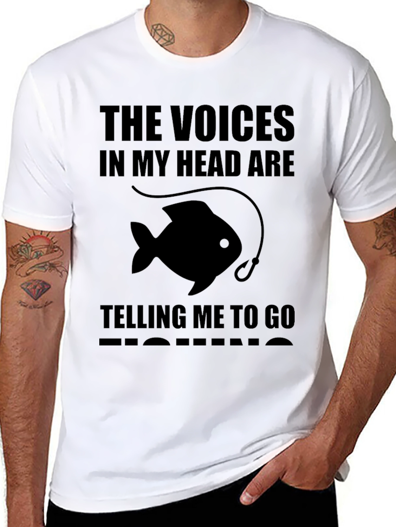 Voices in My Head Fishing T-Shirt
