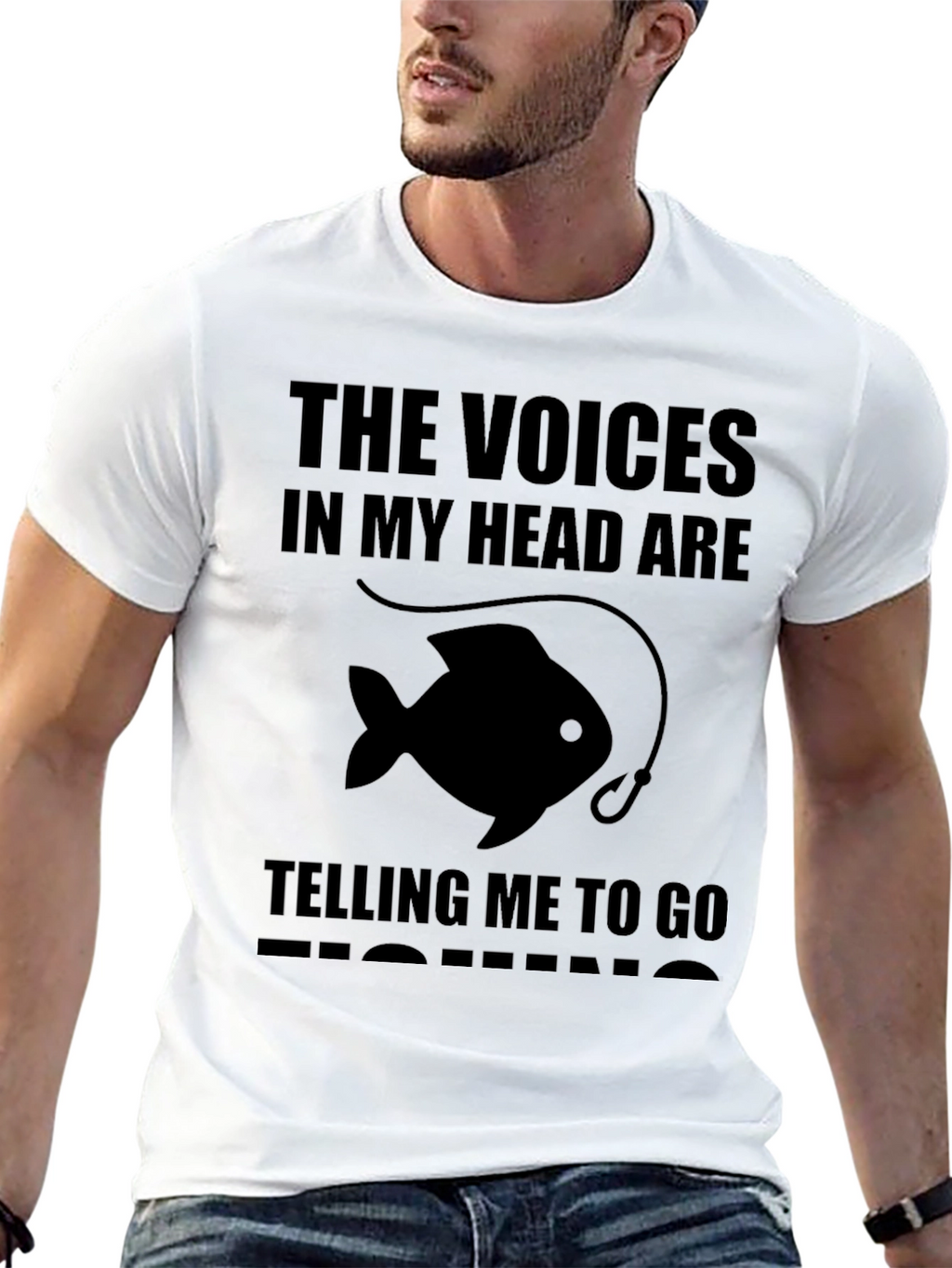 Voices in My Head Fishing T-Shirt