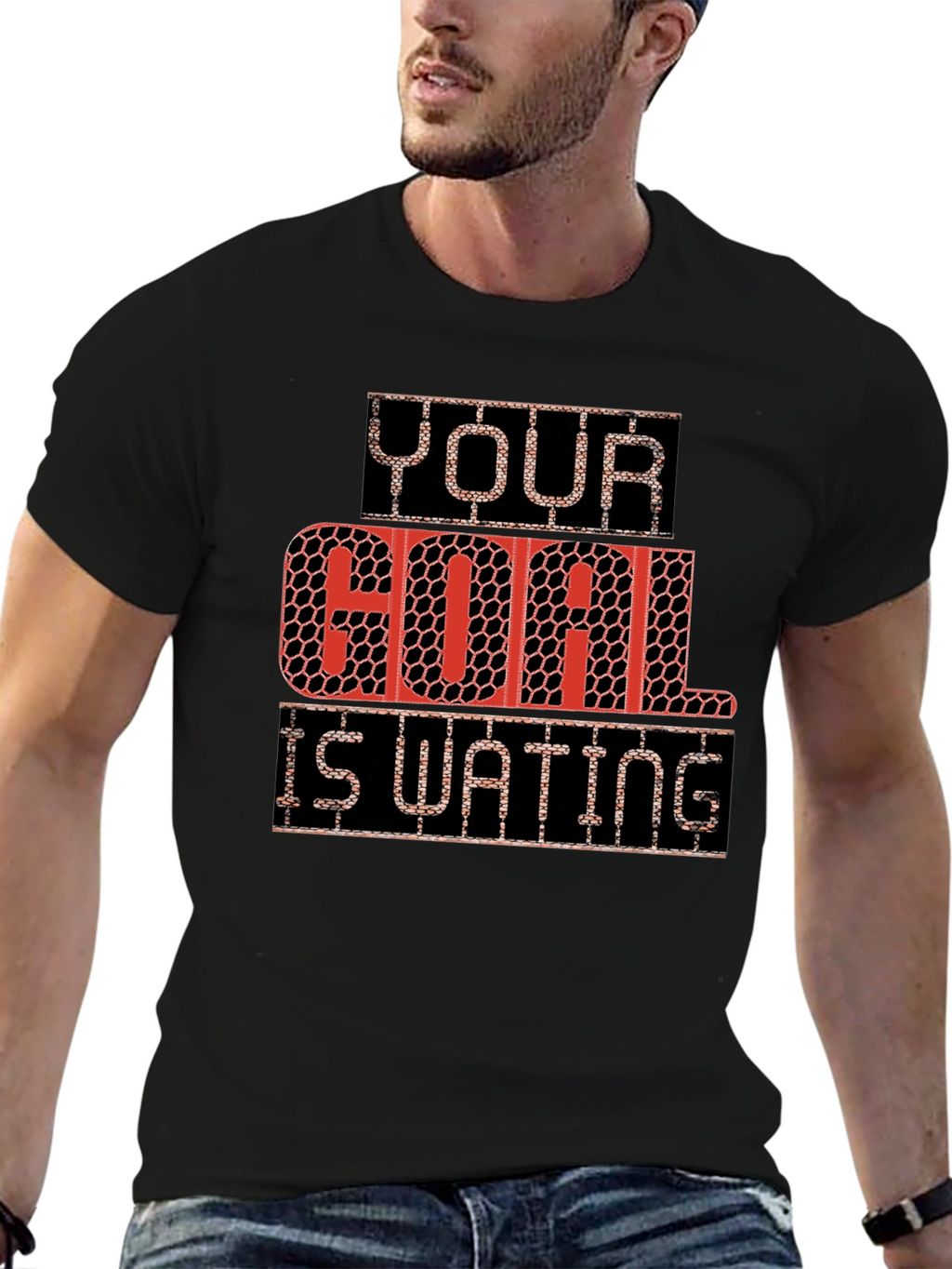 Your Goal Is Waiting T-Shirt - Motivational Tee