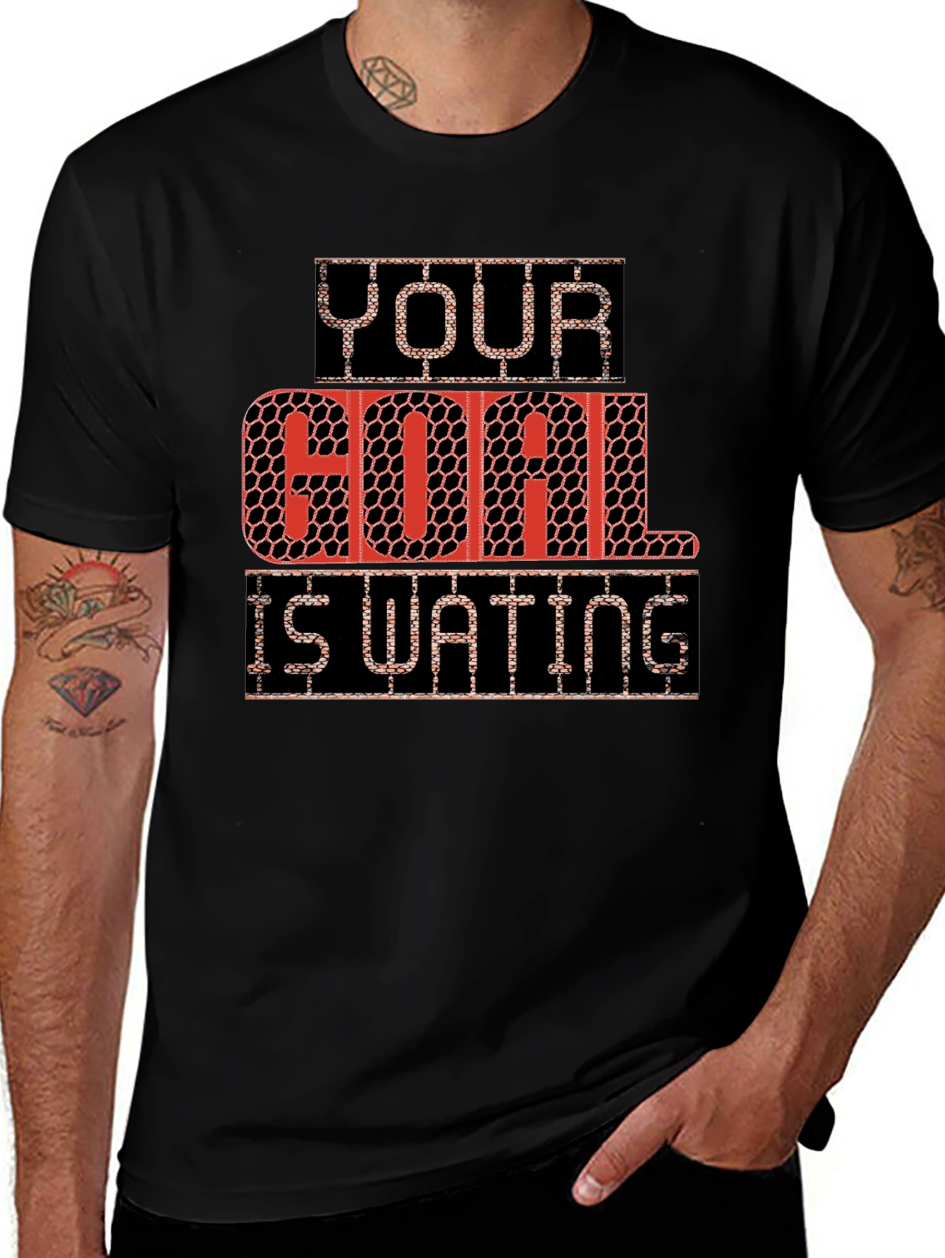 Your Goal Is Waiting T-Shirt - Motivational Tee