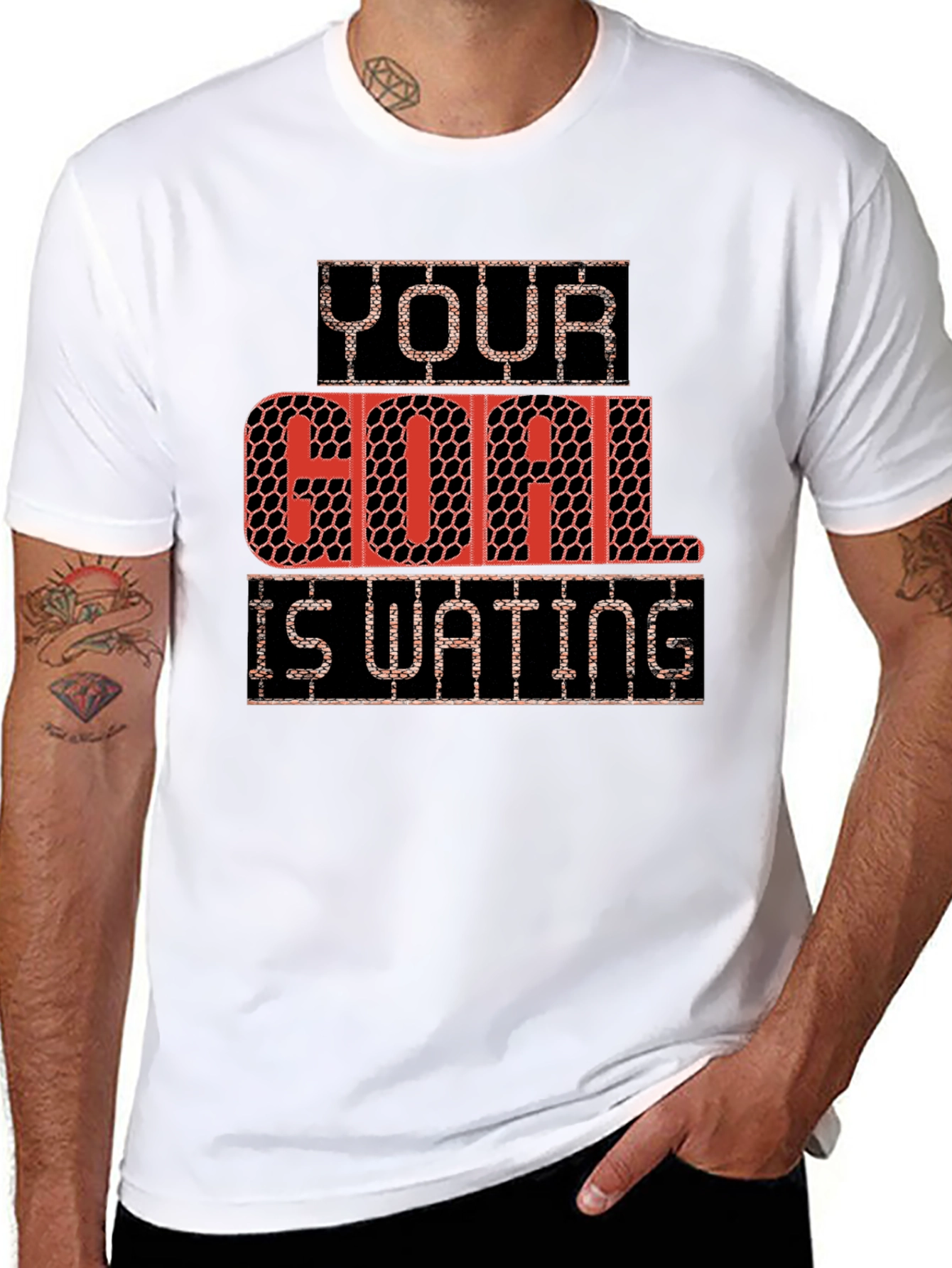 Your Goal Is Waiting T-Shirt - Motivational Tee