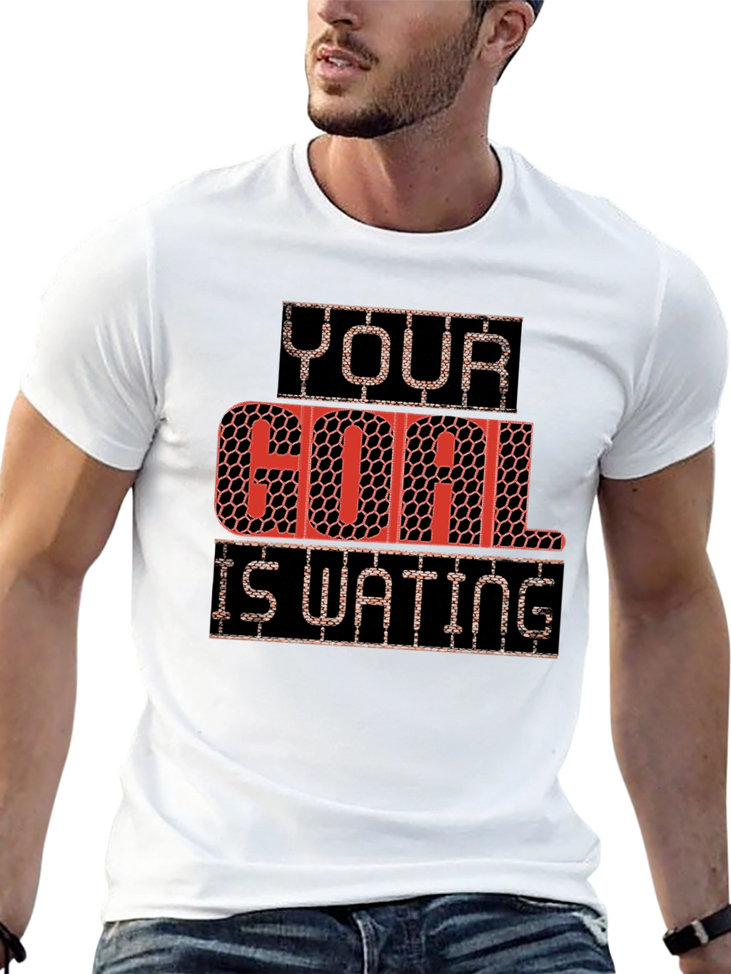 Your Goal Is Waiting T-Shirt - Motivational Tee