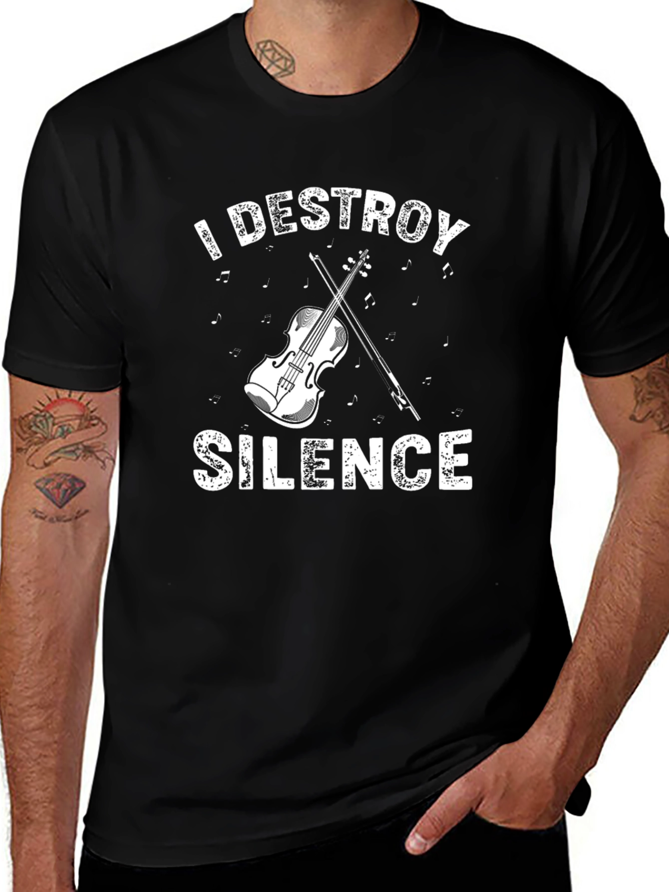 I Destroy Silence T-Shirt - Musician Tee