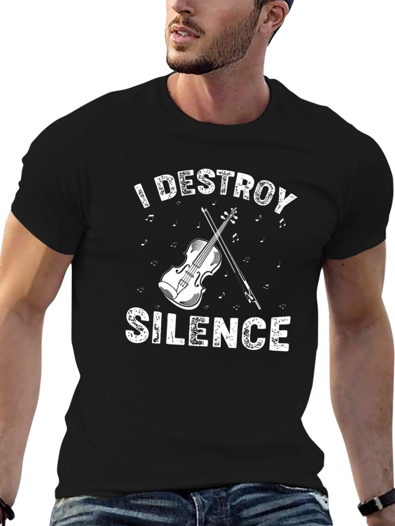 I Destroy Silence T-Shirt - Musician Tee