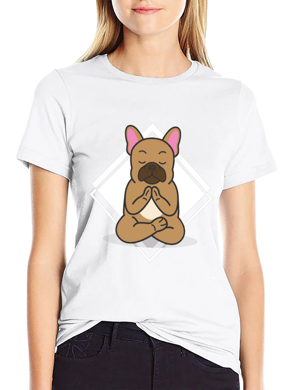 Zen French Bulldog T-Shirt - Yoga Dog