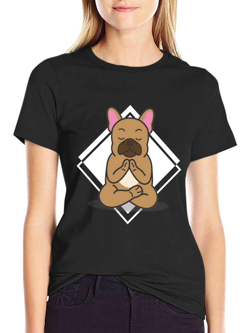 Zen French Bulldog T-Shirt - Yoga Dog