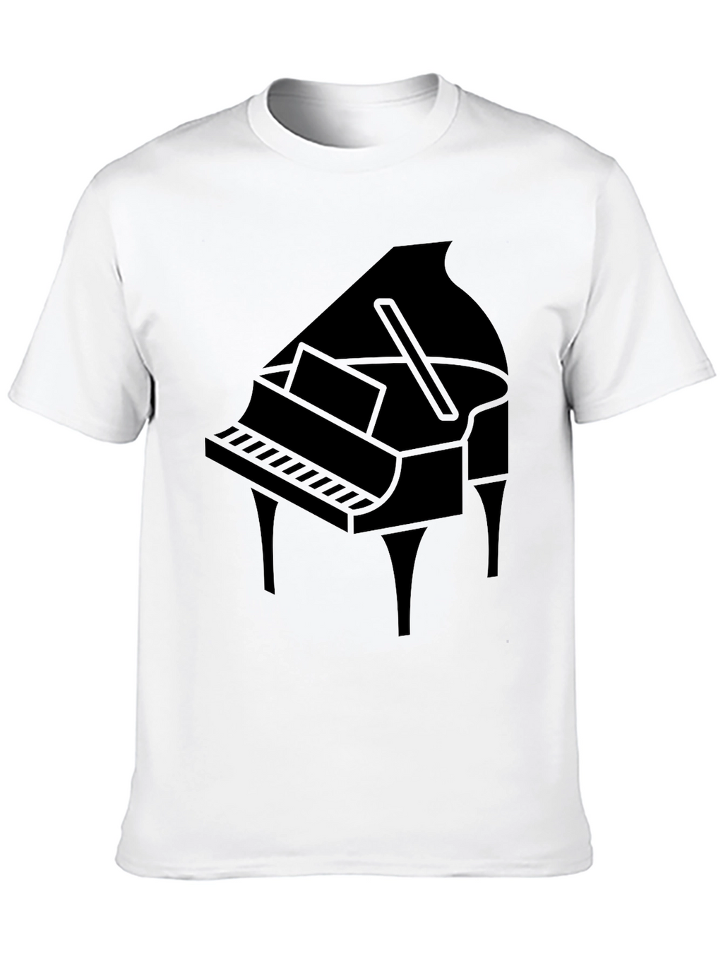 Grand Piano Graphic T-Shirt - Black